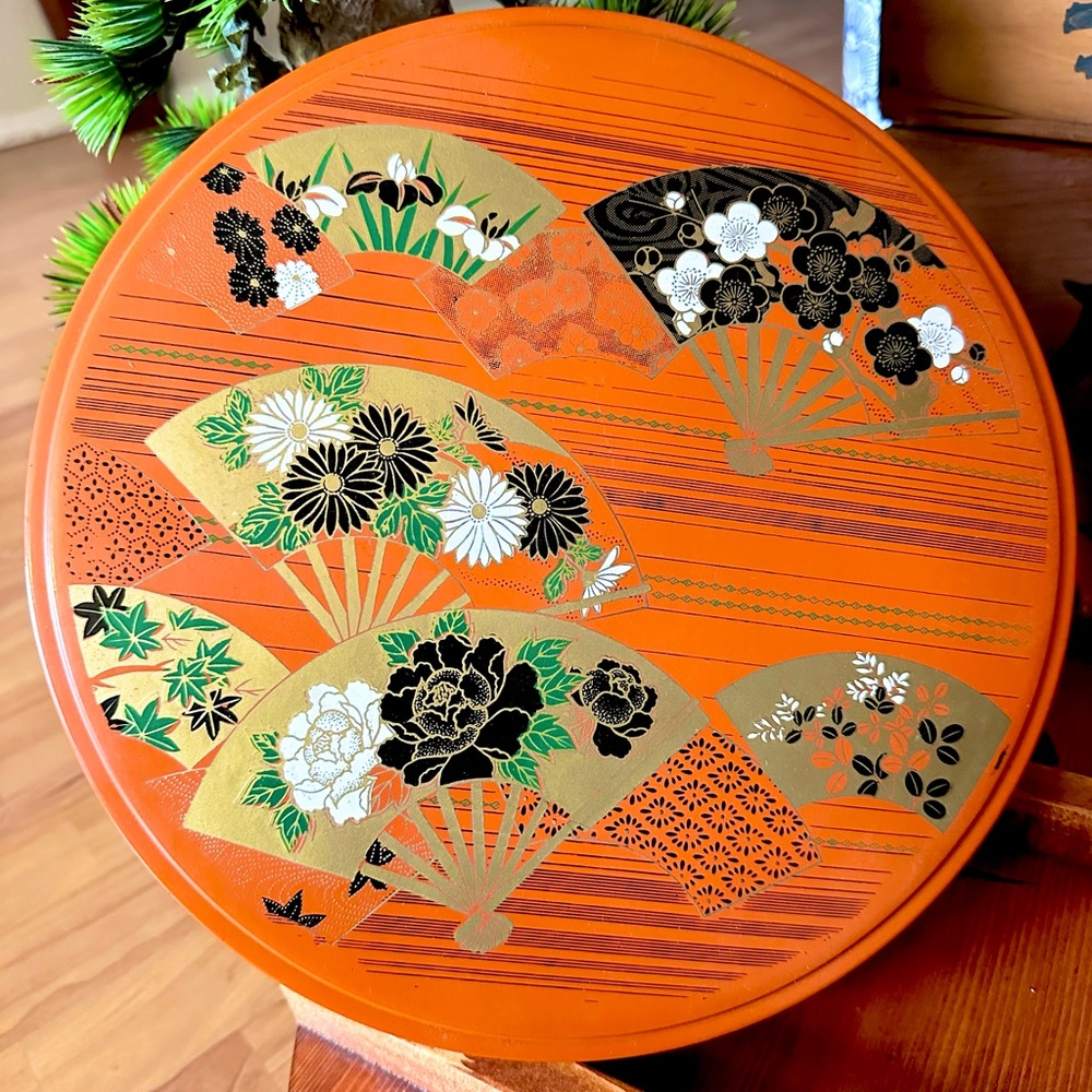 JAPANESE 10.5” LACQUERWARE Storage BOX